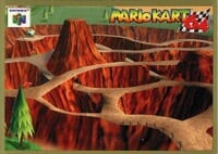 One of the Mario Kart 64 Collectible Trading Cards.