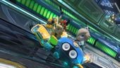Rosalina and Bowser racing on the course