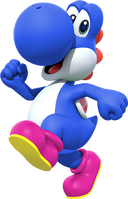 Blue Yoshi from Mario Kart Tour