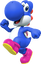 Blue Yoshi from Mario Kart Tour