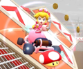 The icon of the Mario Cup challenge from the 2020 Los Angeles Tour in Mario Kart Tour.