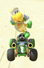 Koopa Troopa (Pro Racer) performing a trick.