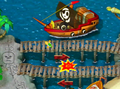 Crossing the bridge in Pirate Land