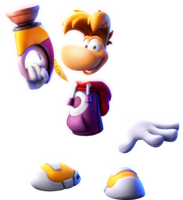 Artwork of Rayman from Mario + Rabbids Sparks of Hope