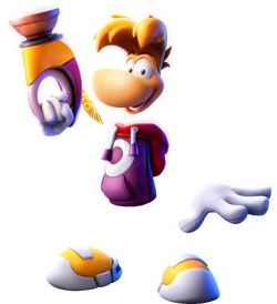 Artwork of Rayman from Mario + Rabbids Sparks of Hope
