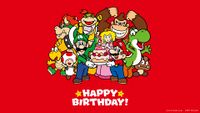 Super Mario "Happy Birthday!" 2017 wallpaper
