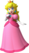 Artwork of Princess Peach in New Super Mario Bros. Wii (also used in Mario Party: Island Tour and Mario Kart Tour)
