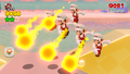 Five Fire Mario clones