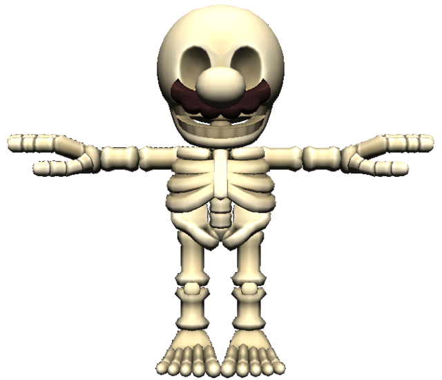 File:SMO Mario Skeleton.png - Super Mario Wiki, the Mario encyclopedia