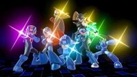 Mega Legends featuring Proto Man and Bass in Super Smash Bros. Ultimate