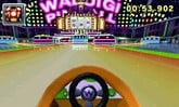 Wario in the Egg 1 in the bumper section of DS Waluigi Pinball