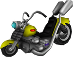 The model for Wario's Wario Bike from Mario Kart Wii