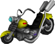 The model for Wario's Wario Bike from Mario Kart Wii