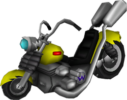 The model for Wario's Wario Bike from Mario Kart Wii