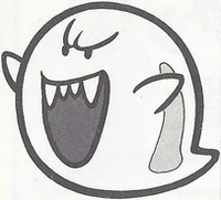 A Big Boo from Super Mario World.