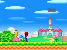 The intro of New Super Mario Bros.