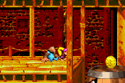 Belcha is positioned farther away from the floor when defeated.