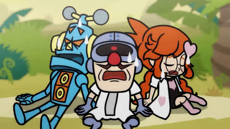 File:Dr. Crygor, Penny and Mike panting.png