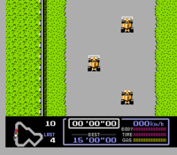 Gameplay of Famicom Grand Prix: F1 Race