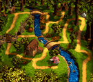 The level Kremwood Forest from Donkey Kong Country 3: Dixie Kong's Double Trouble!