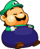 Fat Luigi sprite from Snack Basket in Mario & Luigi: Bowser's Inside Story