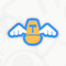 A sticker in Mario Kart World
