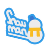 A sticker from Mario Kart World