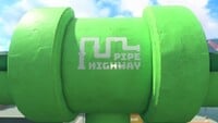 Pipe Highway logo in Mario Kart World