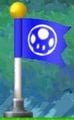 A Checkpoint Flag activated by Blue Toad