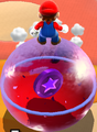 The ball in Rolling Coaster Galaxy containing a Purple Coin