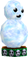 Rendered model of the giant snowman from Cool, Cool Mountain in Super Mario 64