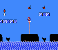Whales from Super Mario Bros. 2.