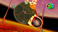 Screenshot of the second Dino Piranha's egg from Super Mario Galaxy