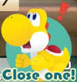 Yellow Yoshi "Close one!"