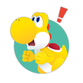 Yellow Yoshi "Close one!"