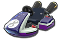 Waluigi's Standard Kart body from Mario Kart 8