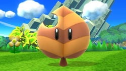 A Super Leaf in Super Smash Bros. for Wii U