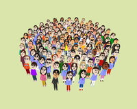 The collection of Miis at the end of the staff credits