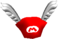 The Wing Cap, a copy of Mario's cap with wings that transforms Mario into Wing Mario