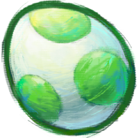 Yoshi Egg Green Artwork - Yoshi's New Island.png