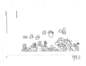 First size chart of the 1993 Nintendo Character Manual.