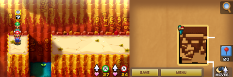 Sixteenth block in Hoohoo Mountain of Mario & Luigi: Superstar Saga + Bowser's Minions.