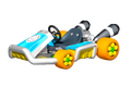 Lakitu's Standard Kart, equipped with the Sponge tires