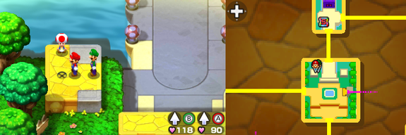 Location of the third beanhole in Toad Town.