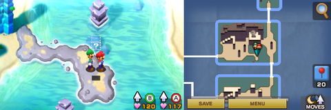 Location of the first hidden block in Gwarhar Lagoon.