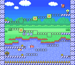 Level 2-9 map in the game Mario & Wario.