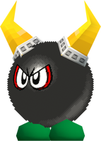 Model of Big Bully from Mario Kart DS.