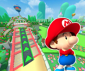 The course icon of the T variant with Baby Mario