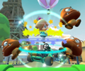 Thumbnail of the Waluigi Cup challenge from the Valentine's Tour; a Goomba Takedown challenge set on Paris Promenade 2 (reused as the Daisy Cup's bonus challenge in the Metropolitan Tour)