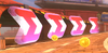 An arrow field on Whistlestop Summit in Mario Kart World